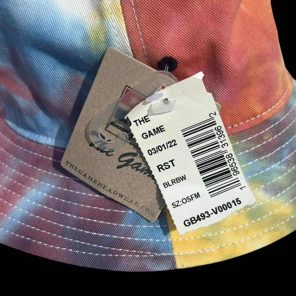 The Game Headwear/Flying Point Surf Women's Rainbow Tie Dyed Bucket Hat OSFA